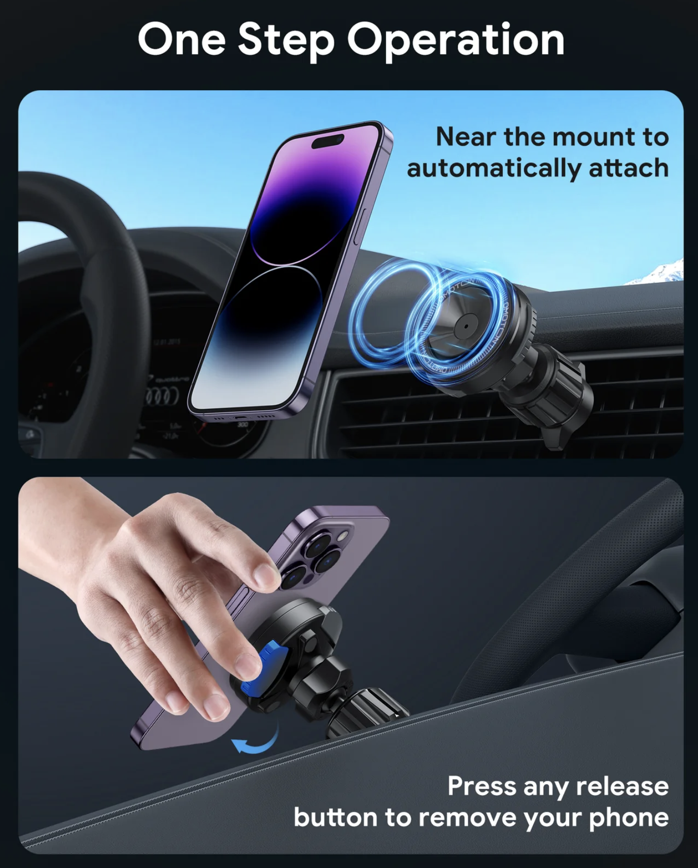 O-Mag Drive Safe VM01 – Kfz-Halterung für Lüftungsschlitze - Image 10