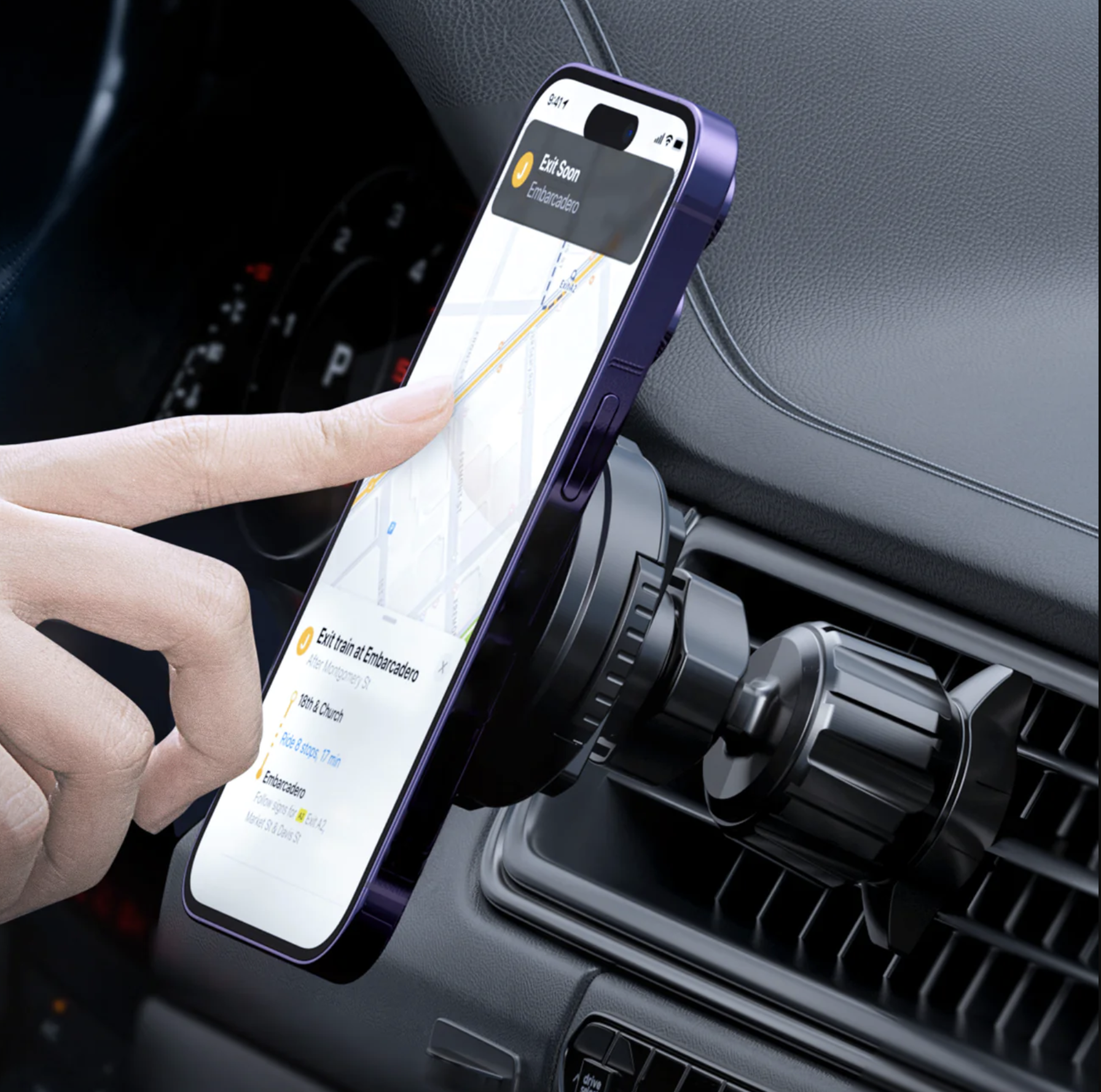 O-Mag Drive Safe VM01 – Kfz-Halterung für Lüftungsschlitze - Image 4