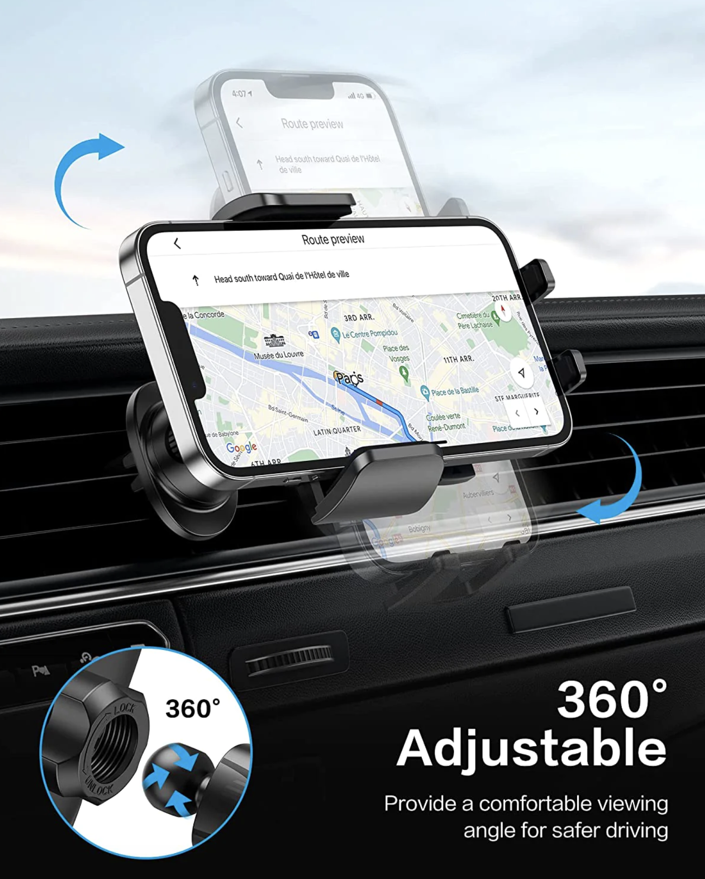 Clip & Klemme CV02 – Lüftungsschlitz-Autohalterung - Image 8